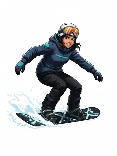 Gabriela's Snowboard Adventure ❄️ - Webtoon Anime