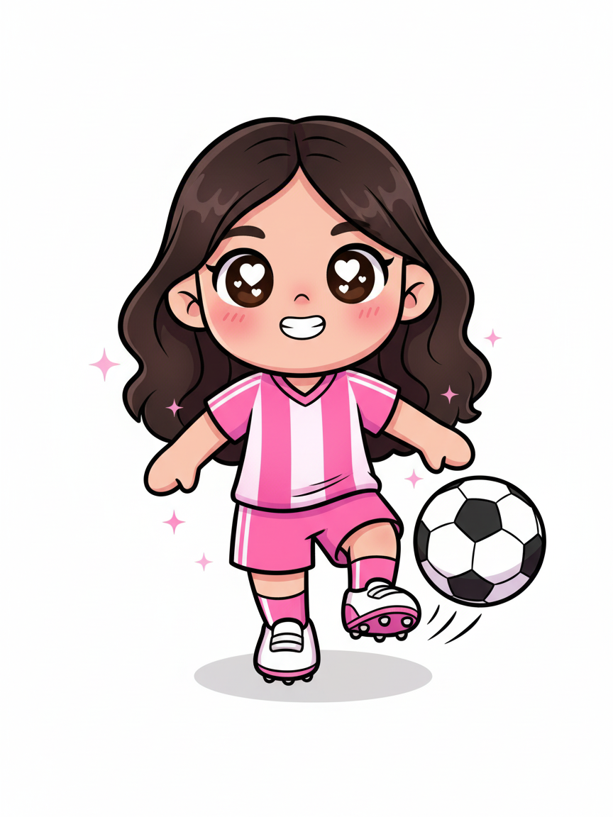 Gabriela the Goal Getter - Kawaii Cute