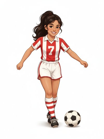 ⚽ Gabriela's Soccer Dream ⚽ - Vintage Storybook