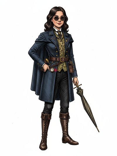 Gabriela's Secret Spy World 🌟 - Victorian Illustration