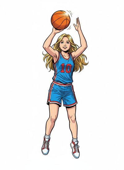 Mary's Basketball Dreams 🏀 - Comic Book