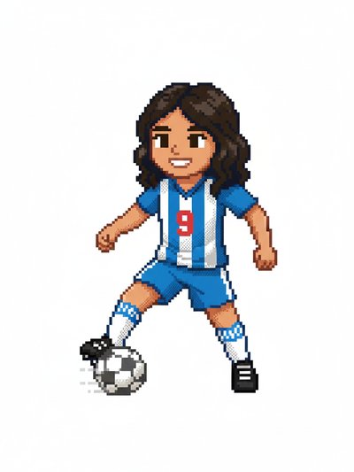 ⚽ Gabriela's Soccer Dream ⚽ - Pixel Art