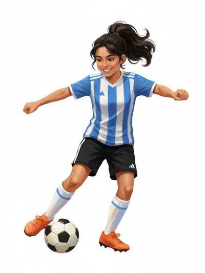 ⚽ Gabriela's Soccer Dream ⚽ - Impressionist Painting