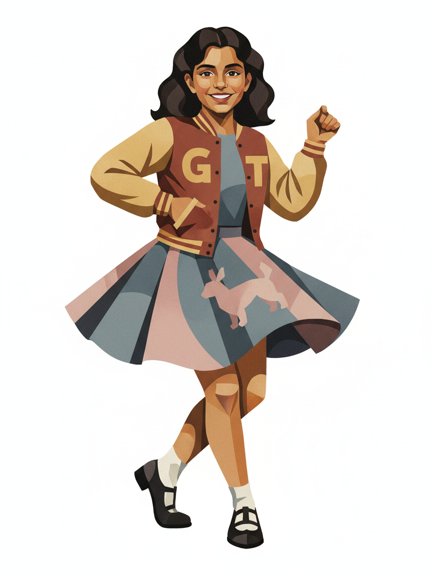 Gabriela Twirl - Cubist Painting