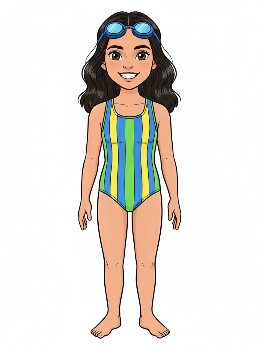 Gabby the Swimmer - Classic Coloring Book