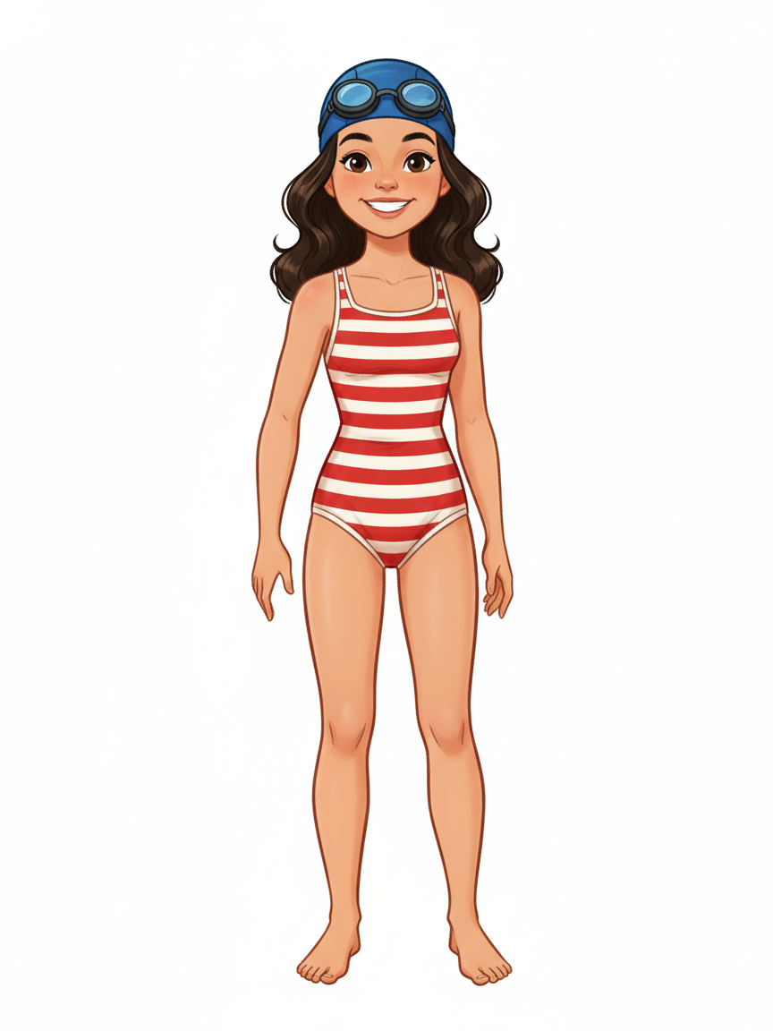 Gabby the Swimmer - Vintage Storybook