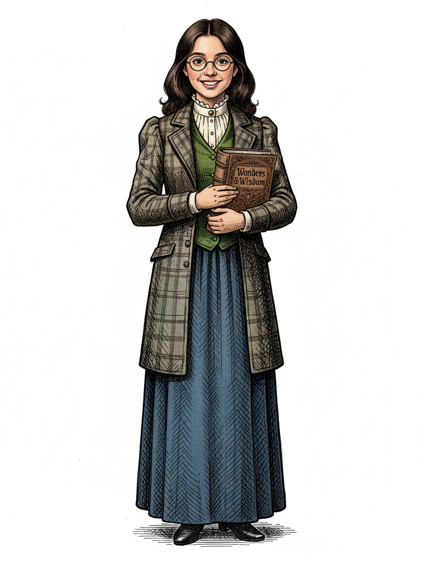 Gabriela the Guide - Victorian Illustration