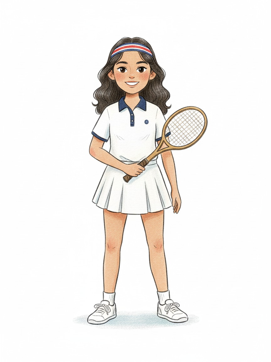 Gabriela the Tennis Ace - Gentle Pencil