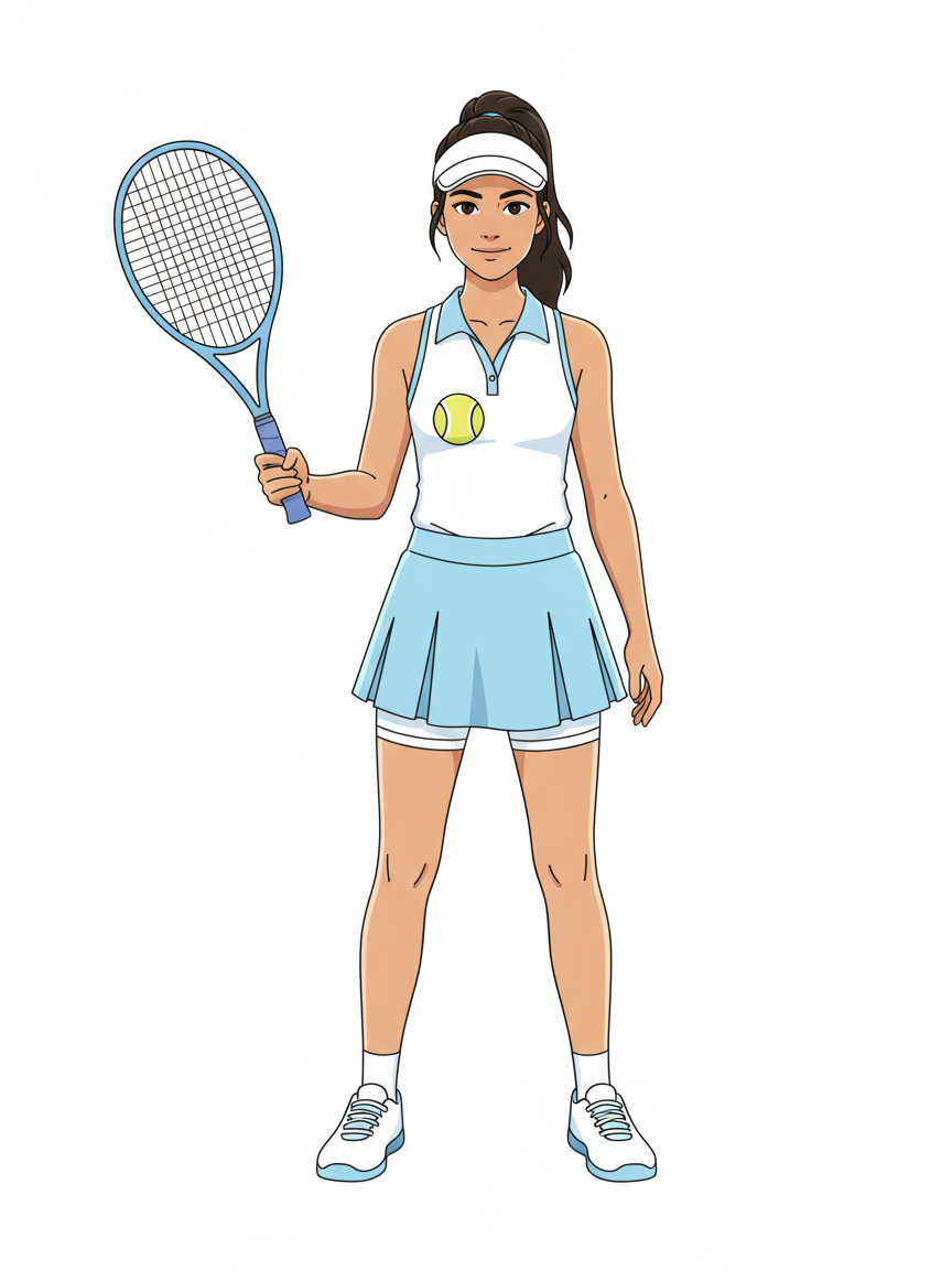 Gabriela the Tennis Ace - Minimalist