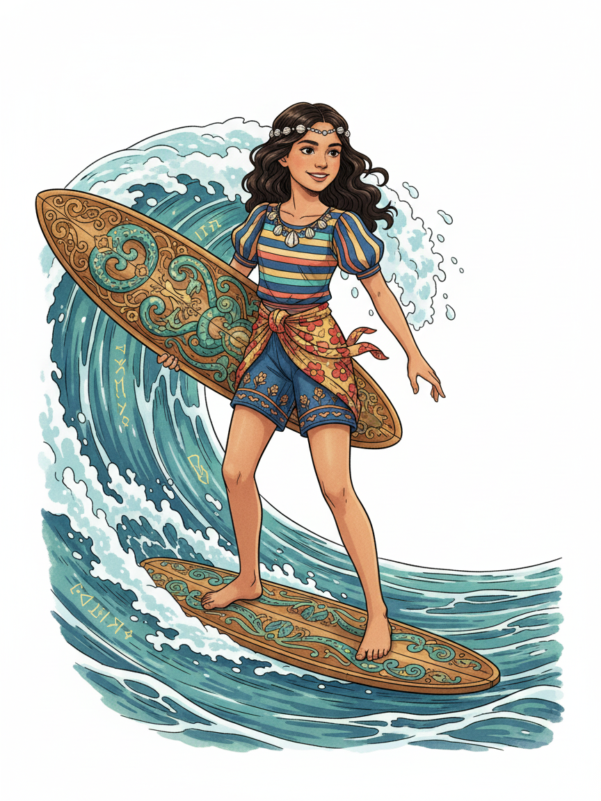 Gabriela the Wave Rider - Fairy Tale Classic