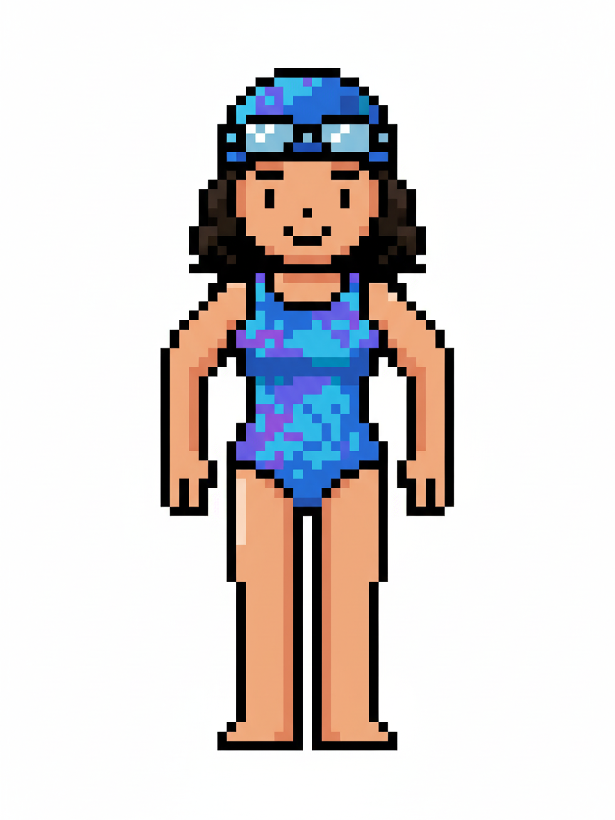 Gabby the Swimmer - Pixel Art