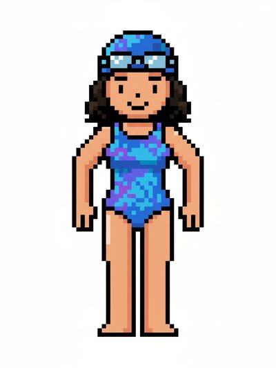Gabriela's Aqua Adventure 🌊 - Pixel Art