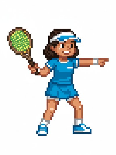 Gabriela's Grand Slam 🎾 - Pixel Art