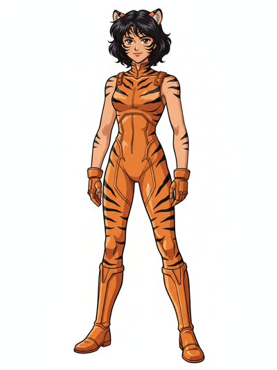 Gabriela's Tiger Transformation 🐅 - Classic Anime
