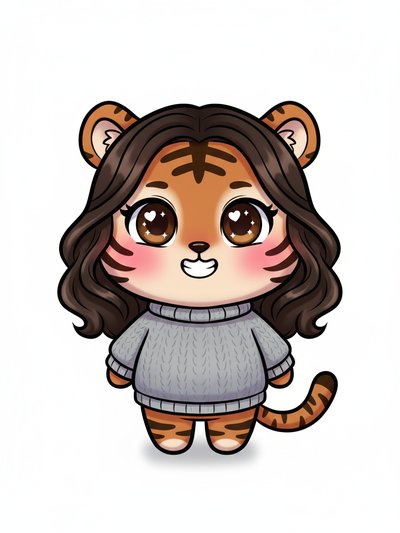 Gabriela's Tiger Transformation 🐅 - Kawaii Cute