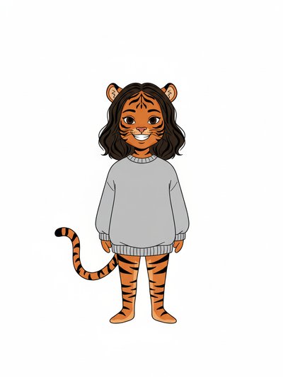 Gabriela's Tiger Transformation 🐅 - Minimalist