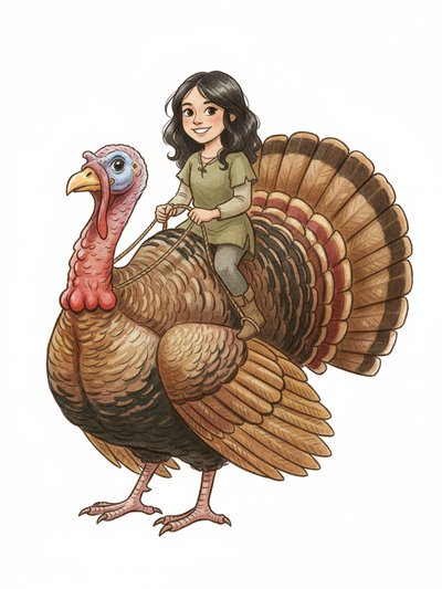Gabriela's Turkey Adventure 🎨 - Gentle Pencil