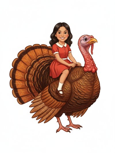Gabriela's Turkey Adventure 🎨 - Vintage Storybook
