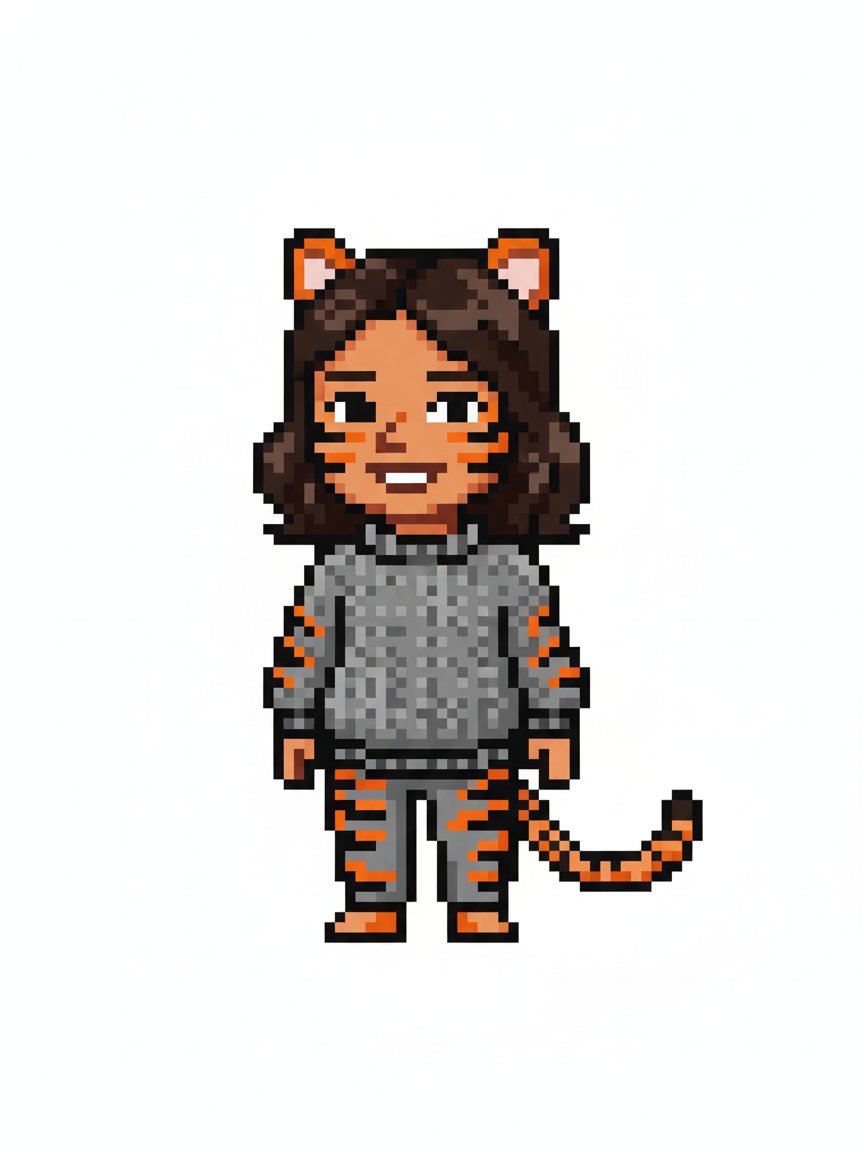 Gabriela the Tigeress - Pixel Art