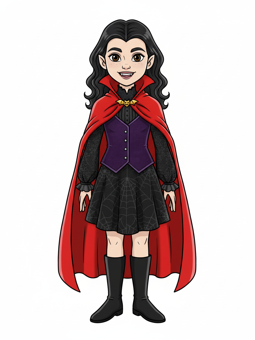 Vampire Gabriela - Classic Coloring Book