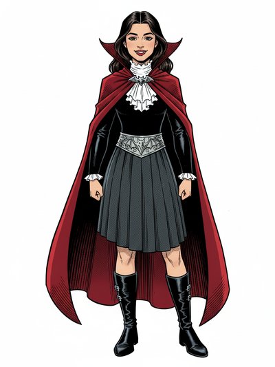 Gabriela's Gothic Transformation 🌙 - Comic Book