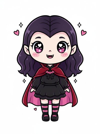 Gabriela's Gothic Transformation 🌙 - Kawaii Cute