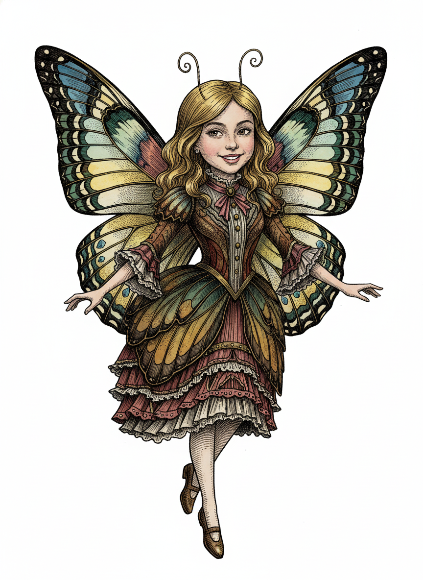 Butterfly - Victorian Illustration