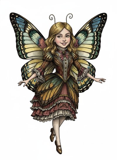 Butterfly - Victorian Illustration