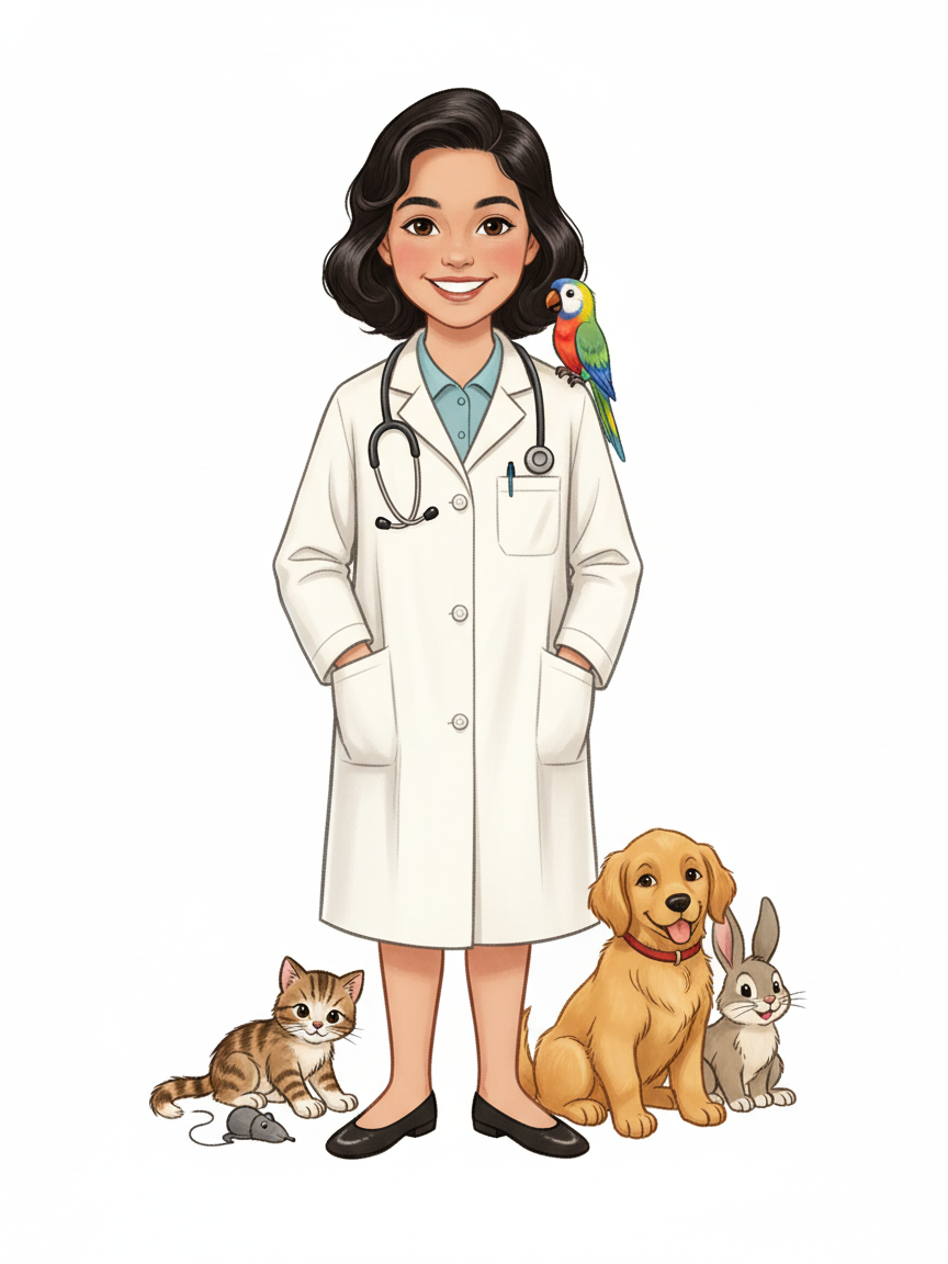 Dr. Gabby the Vet - Vintage Storybook
