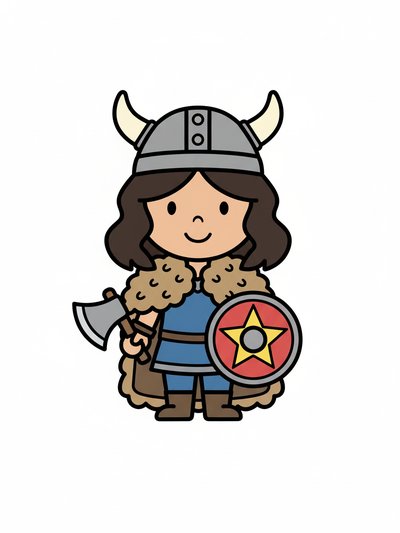 Gabriela's Viking Vibes ⚔️🌟 - Preschool Simple