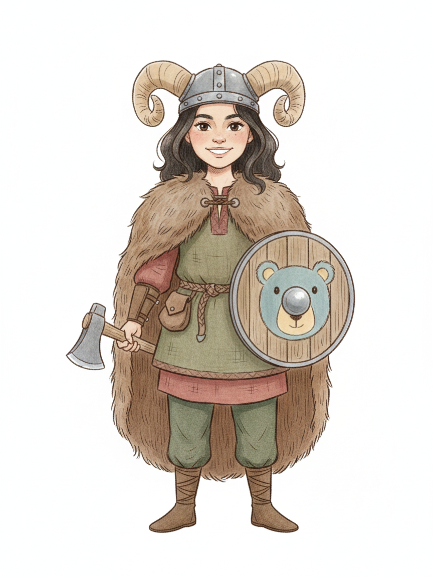 Gabriela the Bold Viking - Gentle Pencil