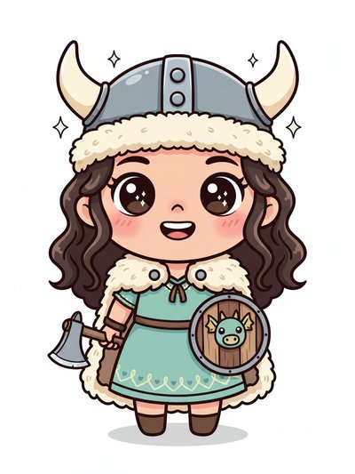 Gabriela's Viking Vibes ⚔️🌟 - Kawaii Cute