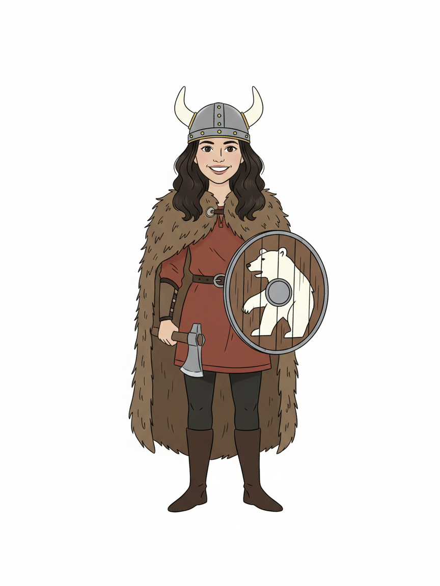 Gabriela the Bold Viking - Minimalist