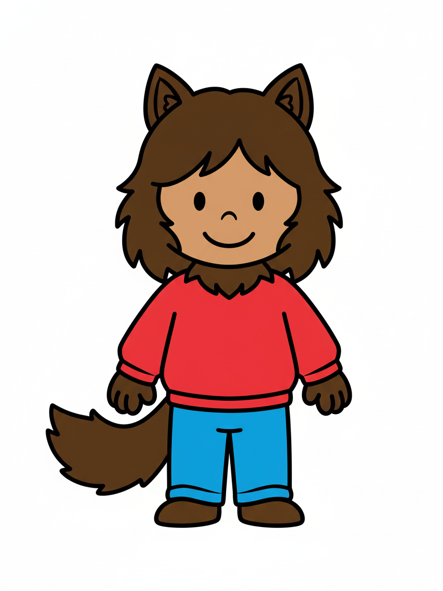 Gabriela the Werewolf - Preschool Simple