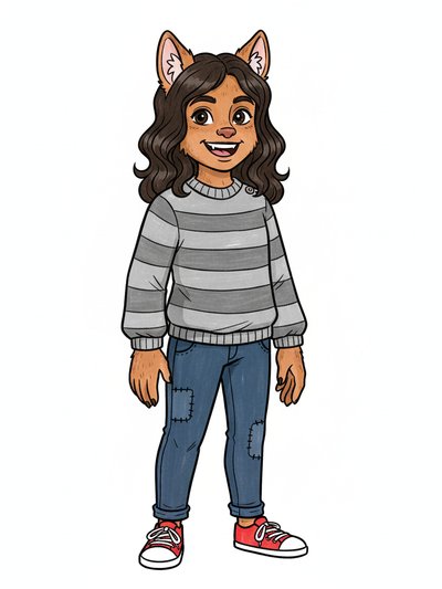 Gabriela's Howling Adventure 🌕 - Classic Coloring Book