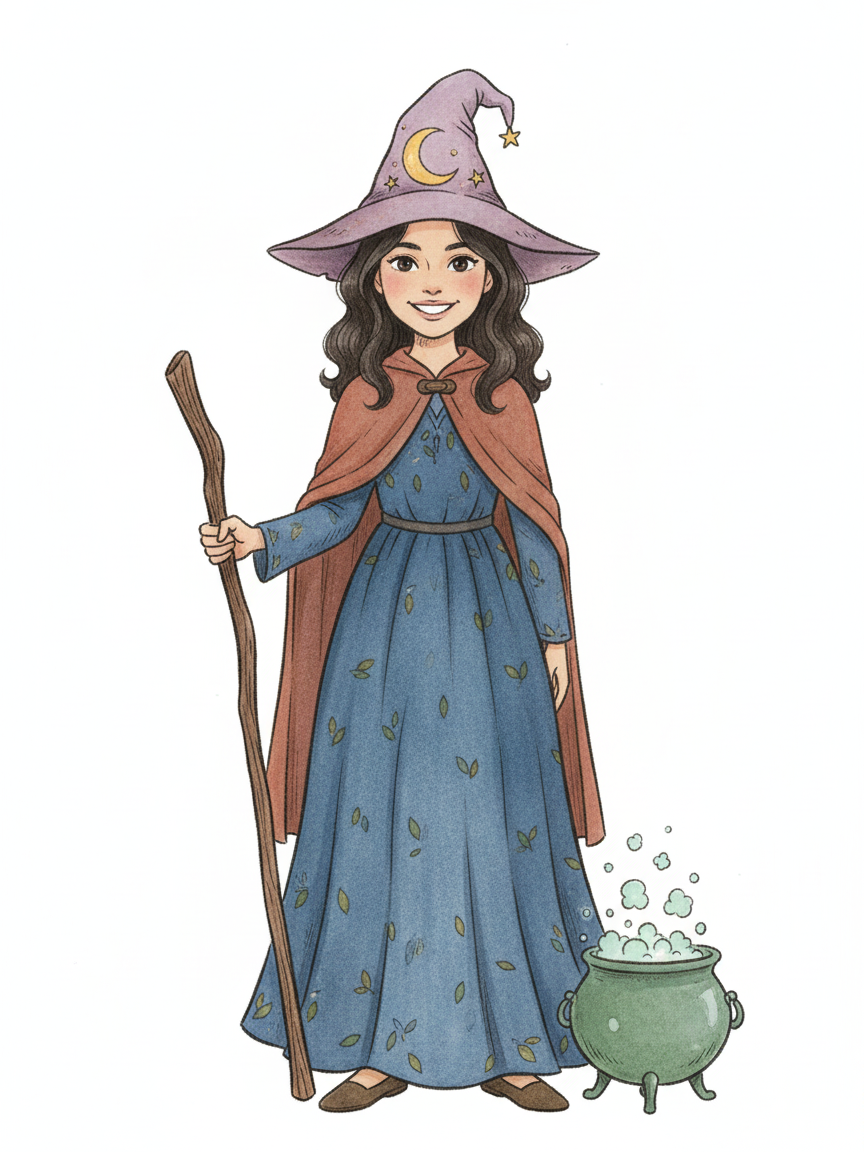 Gabriela the Enchanting Witch - Gentle Pencil