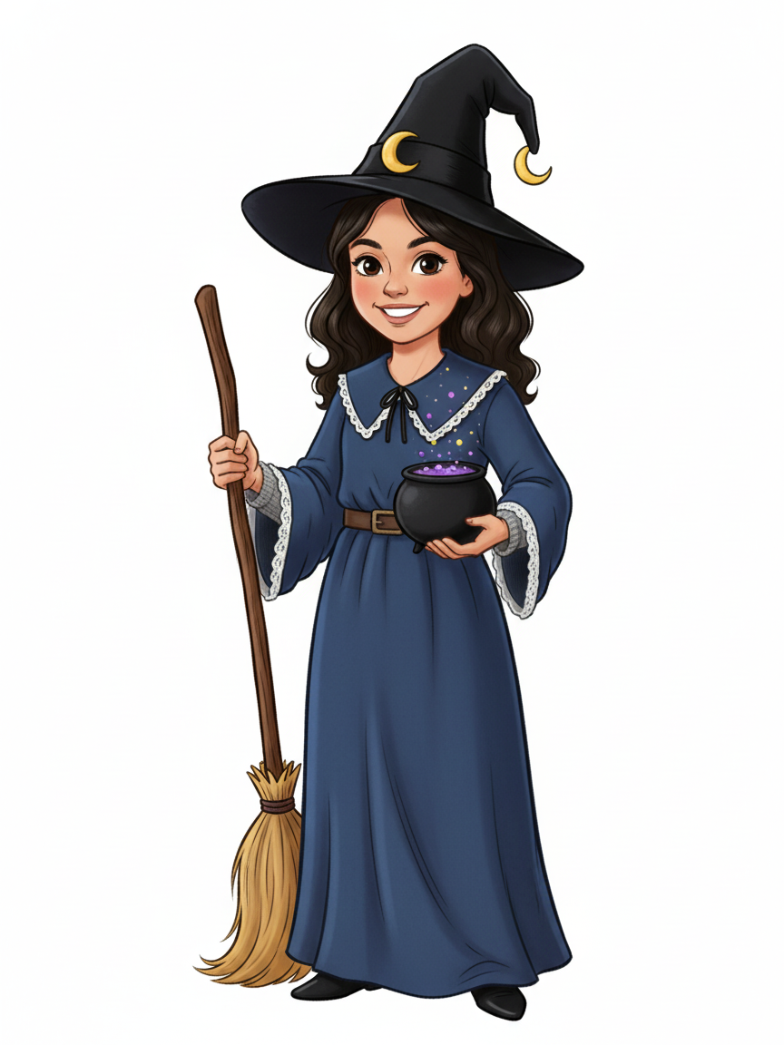 Gabriela the Enchanting Witch - Vintage Storybook