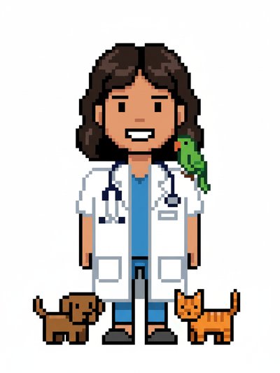Veterinarian Gabriela's World 🌟 - Pixel Art