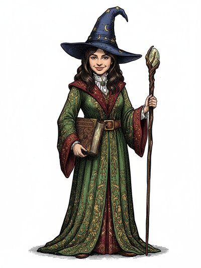 ✨ Gabriela's Magical Makeover - Victorian Illustration