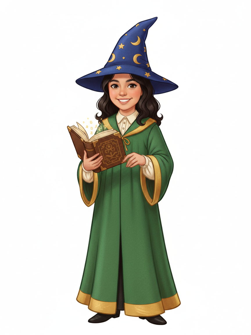 Gabriela the Spellbinder - Vintage Storybook