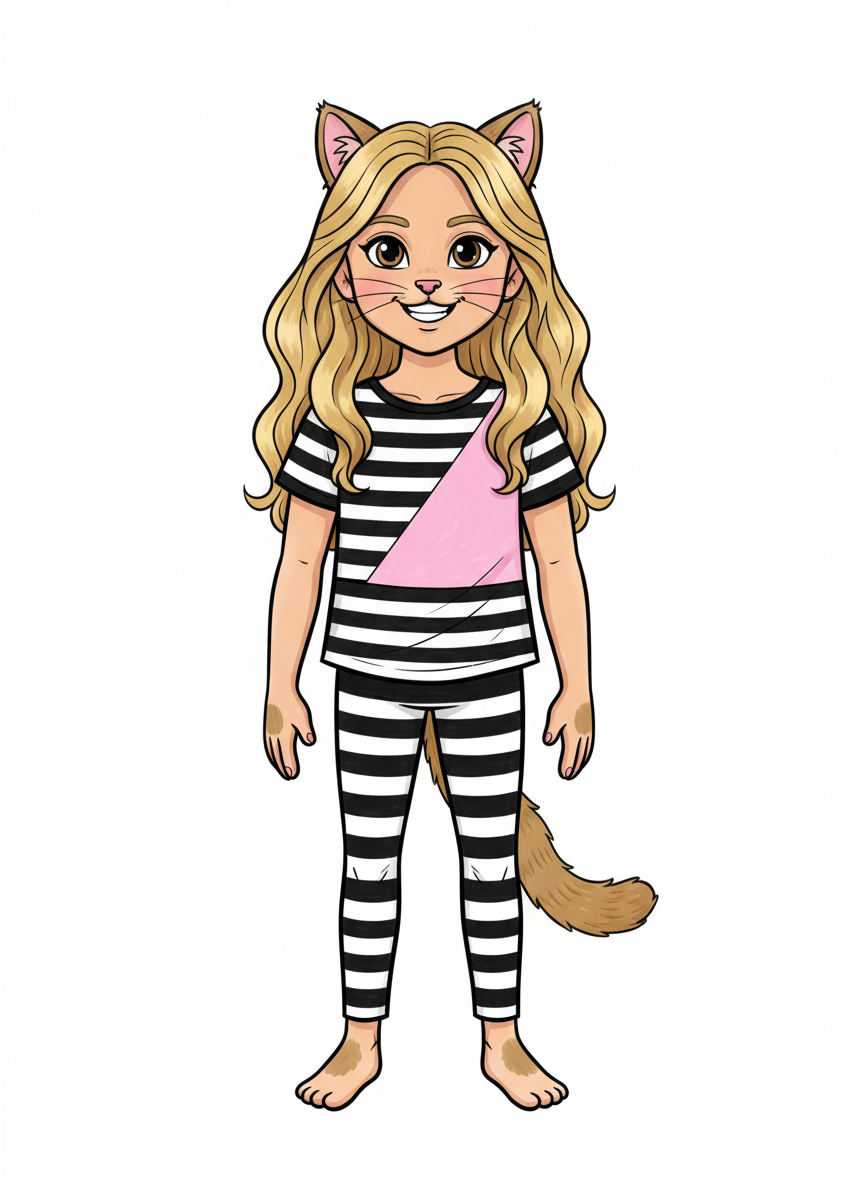 Mary the Playful Cat - Classic Coloring Book