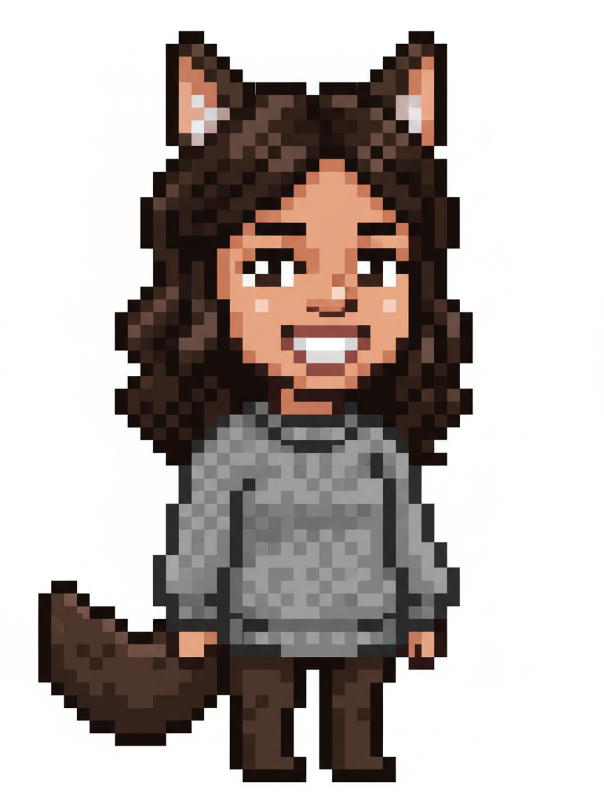 Gabriela the Werewolf - Pixel Art