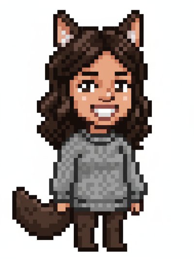 Gabriela's Howling Adventure 🌕 - Pixel Art