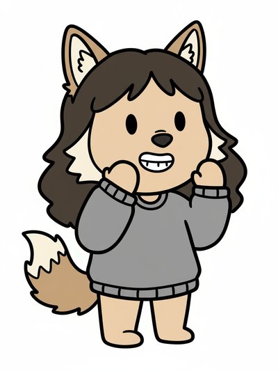 Gabriela's Wild Wolf Vibes 🐺 - Preschool Simple