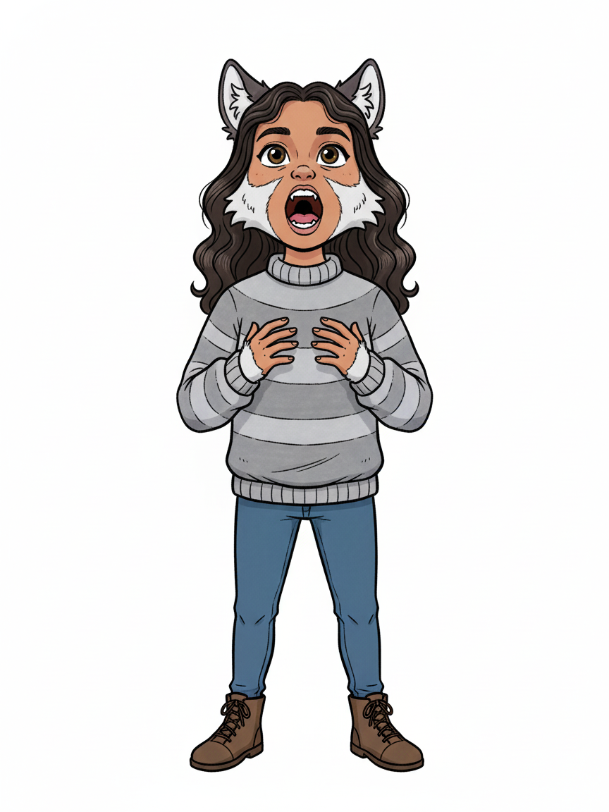 Wolfie Gabriela - Classic Coloring Book