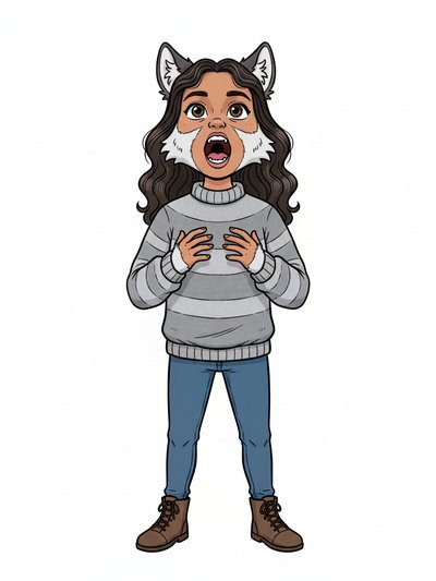 Gabriela's Wild Wolf Vibes 🐺 - Classic Coloring Book