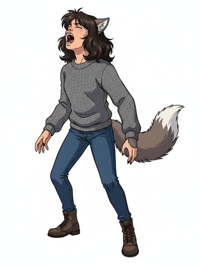 Gabriela's Wild Wolf Vibes 🐺 - Classic Anime