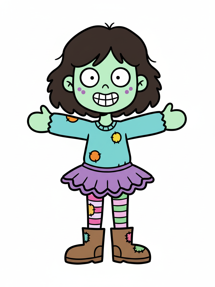 Gabby the Zombelina - Preschool Simple