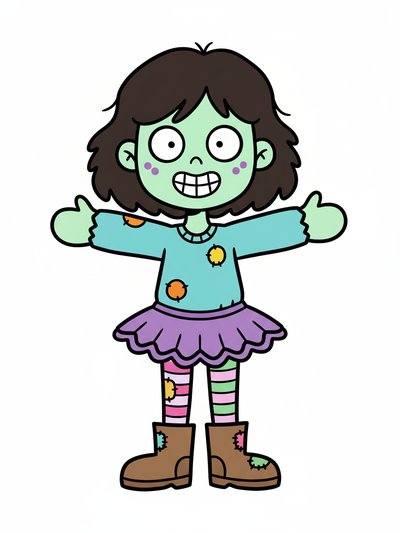 Gabriela's Playful Zombie Adventure - Preschool Simple
