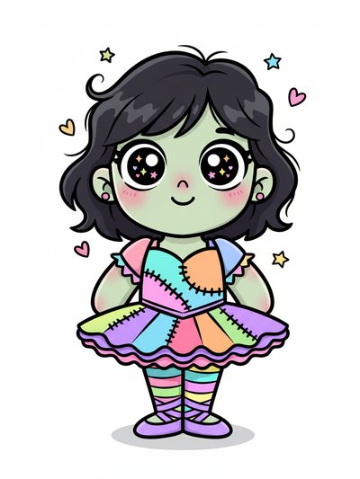 Gabriela's Playful Zombie Adventure - Kawaii Cute